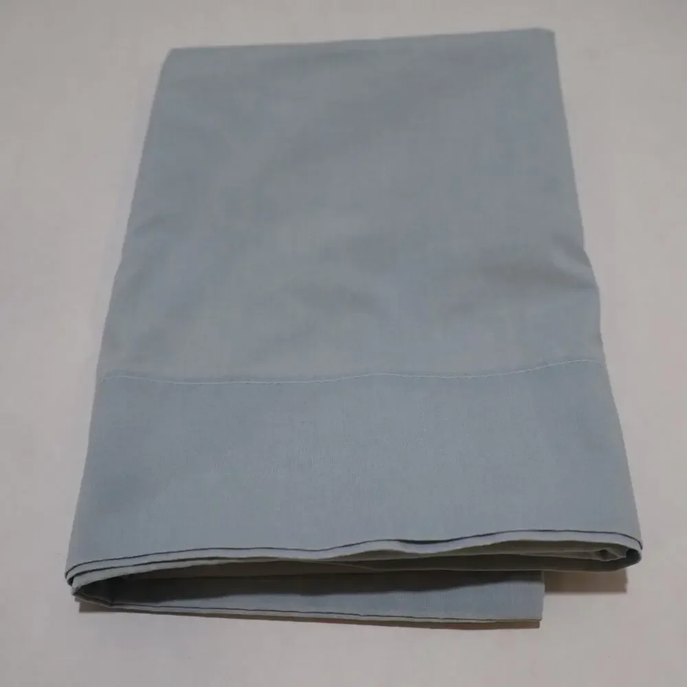 Louisville Bedding King Pillowcase 50/50 Cotton Polyester Blue Made USA